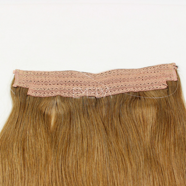 Flip in 100% human hair no shedding halo extension hair CX042